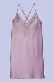 AXTZH Women’s Luxurious Nightwear Set with Soft Satin Dress and Relaxed Fit Robe X0015-BLUSH-F11S
