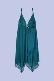 AXTZH Women’s Nightwear with Lace Accents and Soft Flowing Silhouette X3489-PINE-F1M