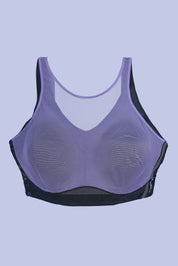 TRIUMPH High Neck Mesh Panel Bra with Supportive Fit and Modern Styling-110I712-K9