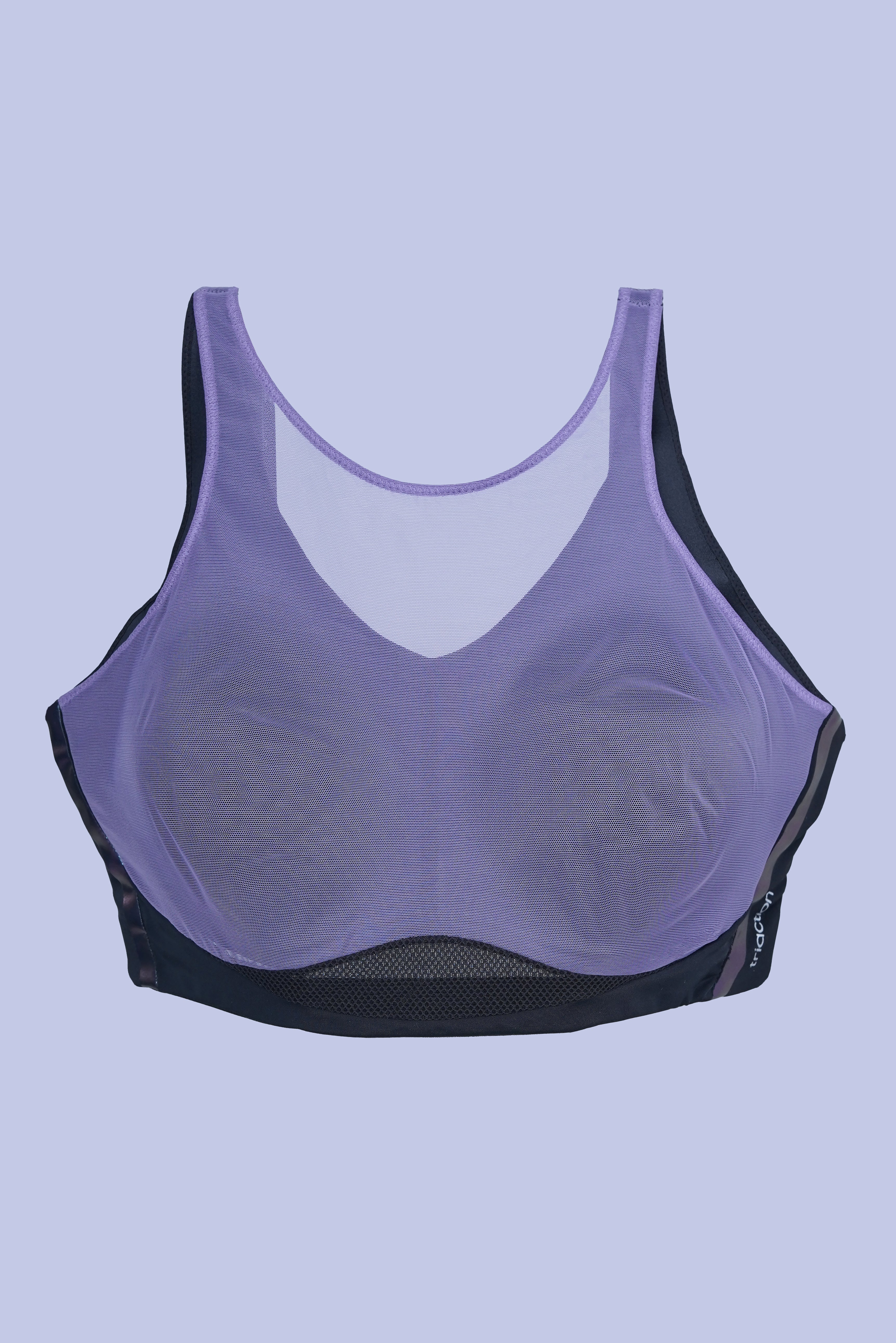TRIUMPH High Neck Mesh Panel Bra with Supportive Fit and Modern Styling-110I712-K9