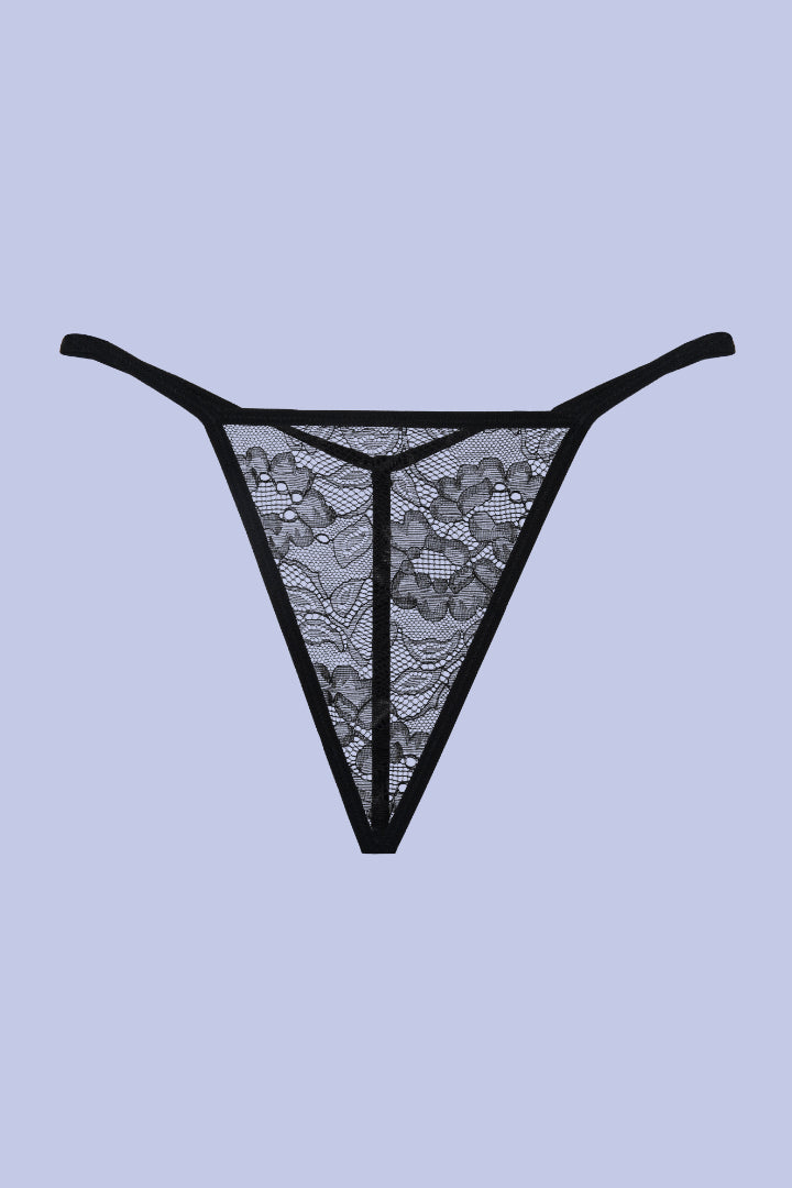 AXTZH 2-Piece Sexy Nightwear for Women with Sheer Lace Design and Elegant Detailing X3009-BLACK-F1N