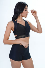 Sblpr AXTZH Tropic Twist Beachwear Set  XSWIM3PS7350IY-BLACK