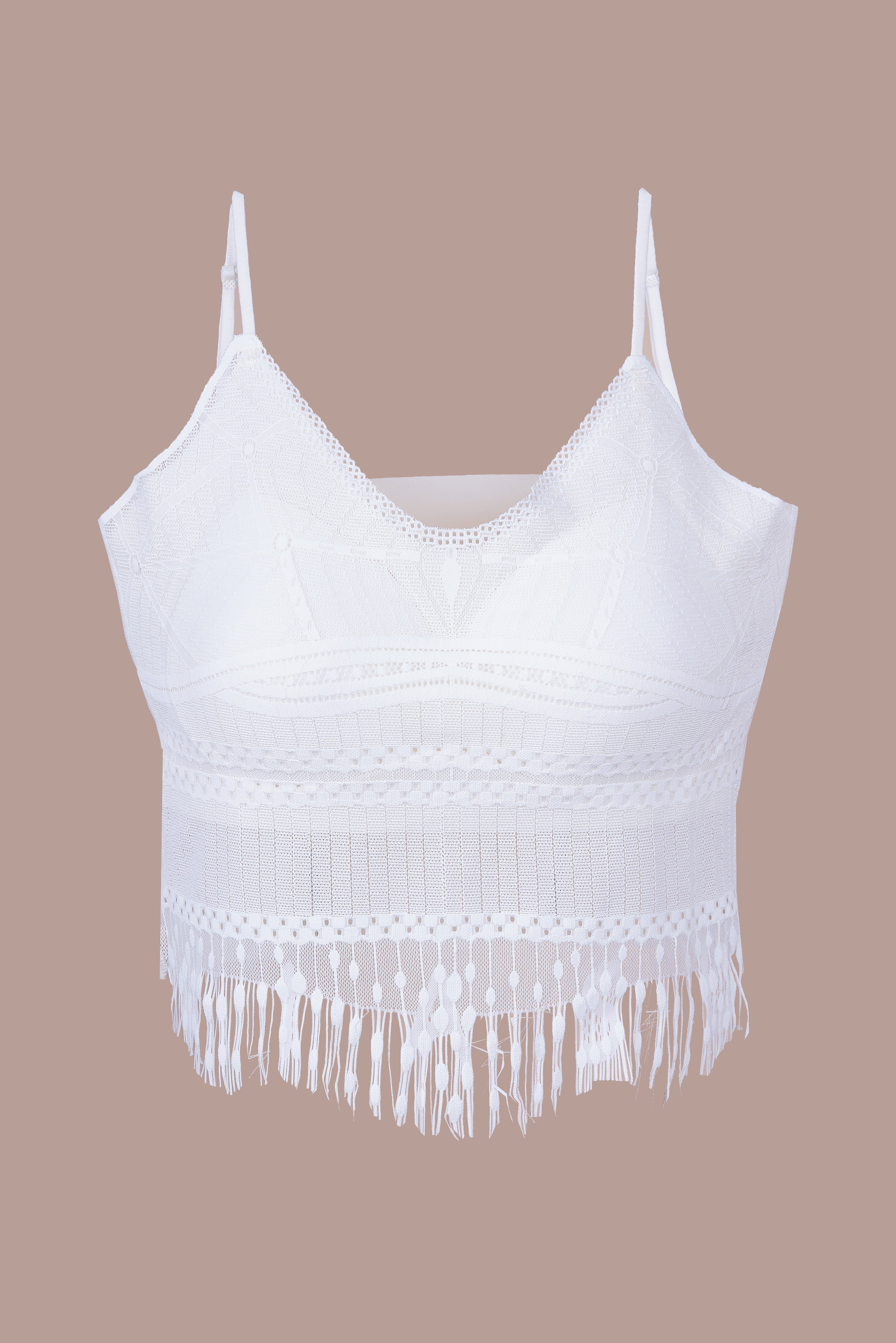 AXTZH  Women’s Sexy Lace Bralette Bra with Sheer Floral Detailing and Delicate Straps X8002-IVORY-CN114