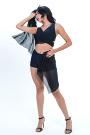 Sblpr AXTZH Tropic Twist Beachwear Set  XSWIM3PS7350IY-BLACK