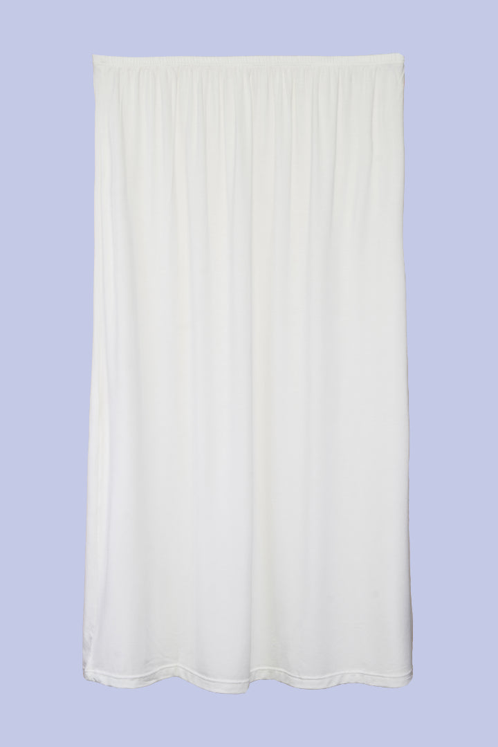 AXTZH Everyday Essential Women’s Inner Slip for Dresses, Sarees, and Long Outfits XSSLIPAR133-WHITE