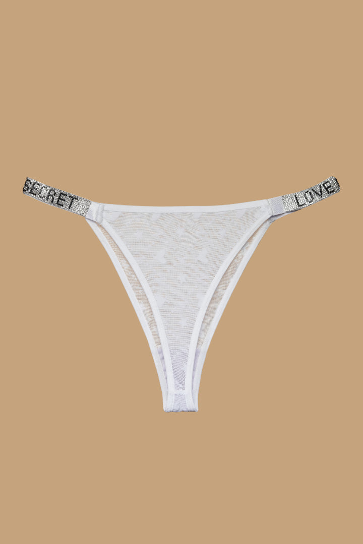 AXTZH Love Secret Mesh THONG XTHGFNET1001IO-WHITE