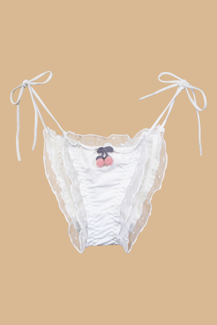 AXTZH Sweet Tease Tie-Side Brief XPTYFCOKNOT0650IO-WHITE