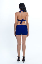 AXTZH Sexy Swimwear-Inspired Lingerie Co-ord X2517-NAVY-2PS