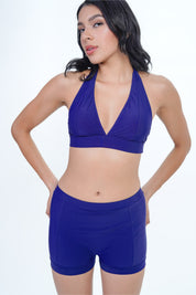 AXTZH Sexy Swimwear-Inspired Lingerie Co-ord X2517-NAVY-2PS