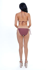 AXTZH Tie-Up Bikini SWIMWEAR Set 1100A-MARSALA-2PB