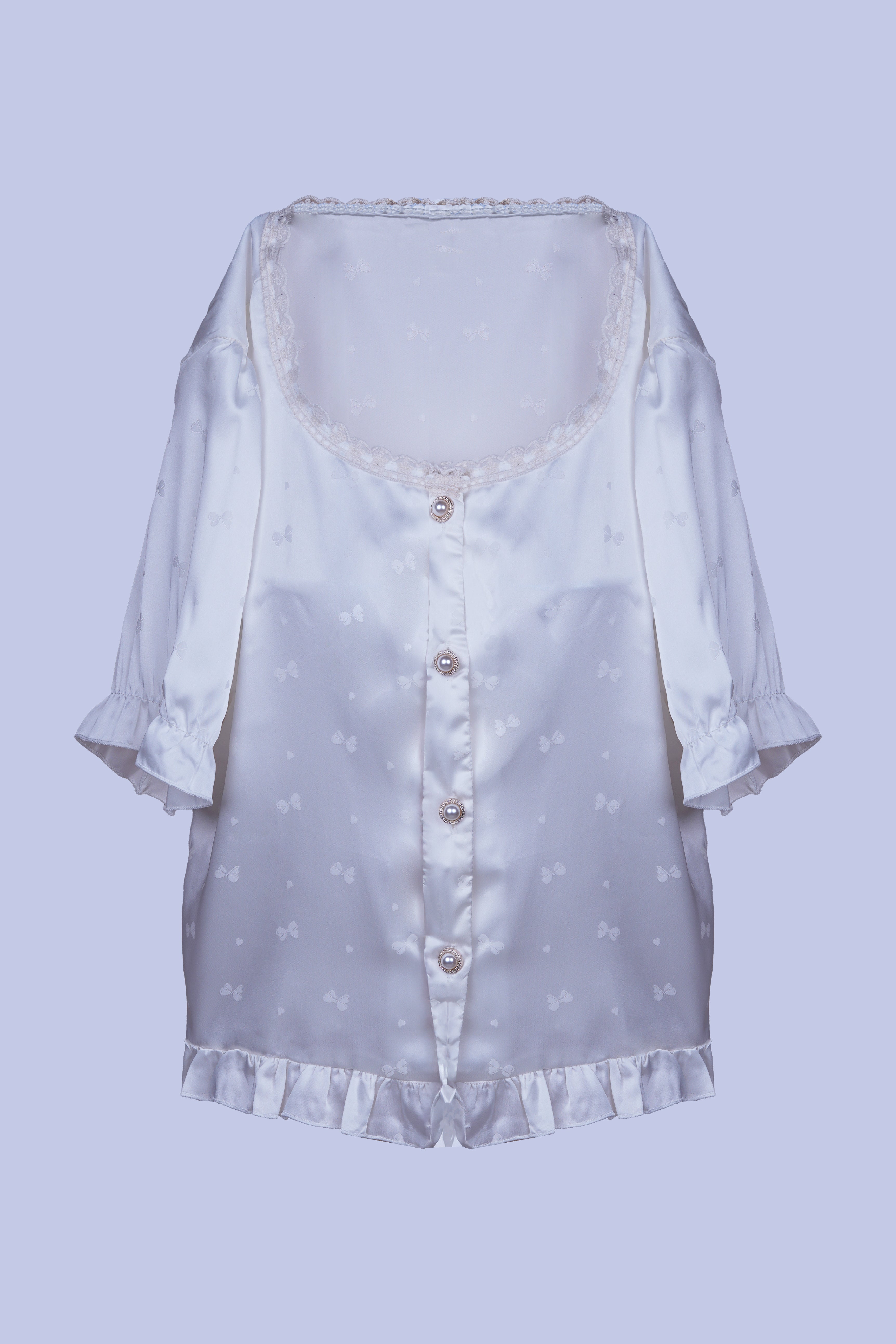 AXTZH Chic 2-Piece Nightwear Set with Strappy Top and Sheer Shorts for Effortless Elegance X3681-BLUSH-A6S