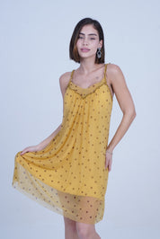 AXTZH Piece Sexy Satin NIGHTWEAR with All-Over Floral Print and Lightweight Comfort X0301-MUSDOT-F1N