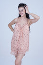 AXTZH Nightwear Two-piece set with camisole and shorts X2588-PEADOT-A4N