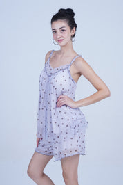 AXTZH Nightwear Two-piece set with camisole and shorts X2588-LAVDOT-A4N