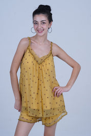 AXTZH Nightwear Two-piece set with camisole and shorts X2588-MUSDOT-A4N
