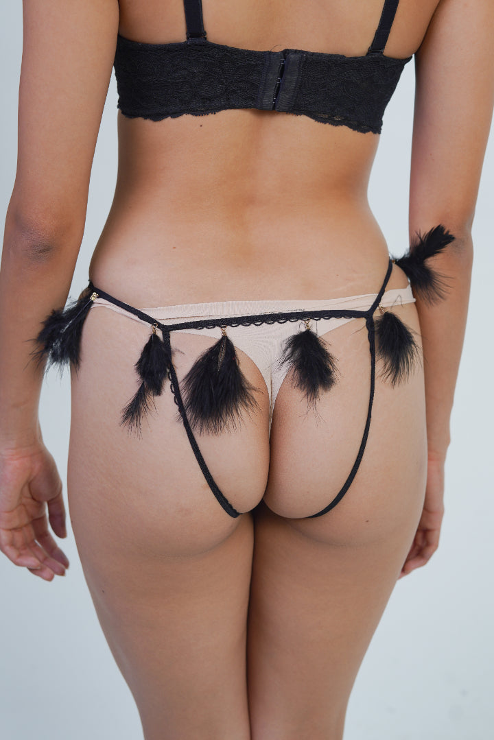 AXTZH PANTY X0569-BLACK-THGF2
