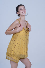 AXTZH Nightwear Two-piece set with camisole and shorts X2588-MUSDOT-A4N