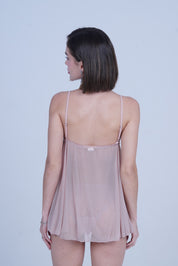 AXTZH Stylish Short Nightdress Designed for Comfort, Elegance, and a Feminine Touch X0001-BLUSH-SF1N