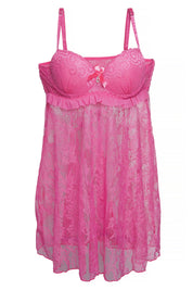 AXTZH  BRIDAL INTIMATE NIGHTWEAR COLLECTION X0825-FUCHSIA-F11N