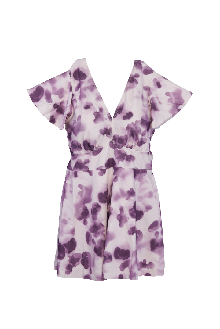 AXTZH Floral Print SWIM WEAR X8075-MUVPR-1PF