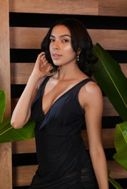 AXTZH ELEGANT MESH LINGERIE SWIMWEAR X1065-BLACK-1PM