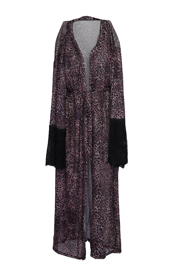 AXTZH Leopard Print 2-Piece Nightwear Set X0026-LEOPR-H2N