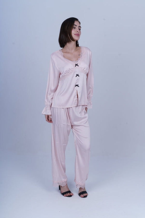 AXTZH Classic Comfort, Modern Sensuality – Two-Piece Nightwear X0906-BLUSH-F11S