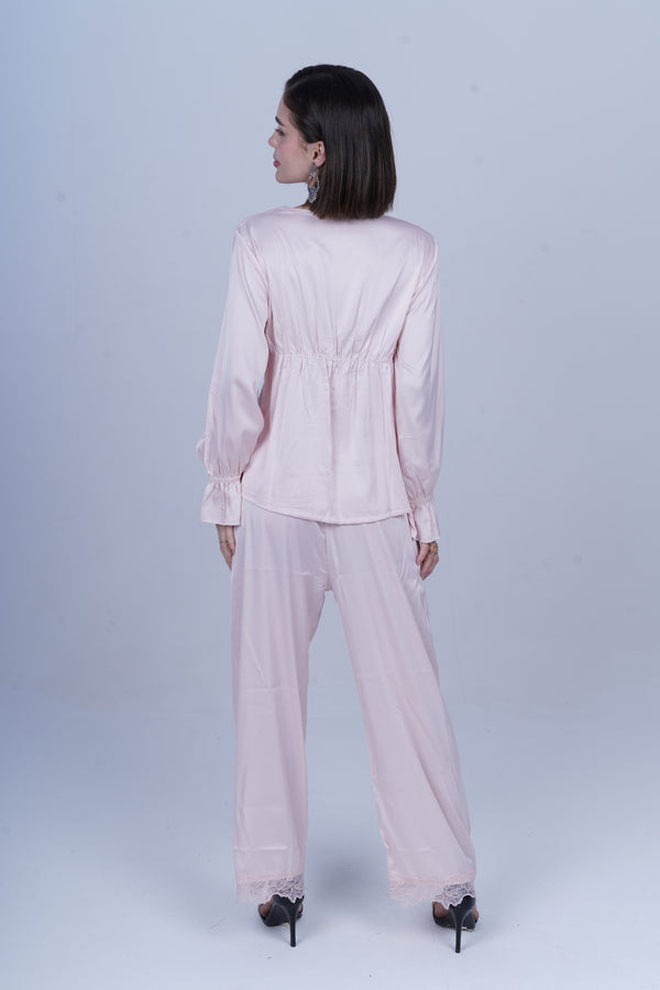 AXTZH Classic Comfort, Modern Sensuality – Two-Piece Nightwear X0906-BLUSH-F11S