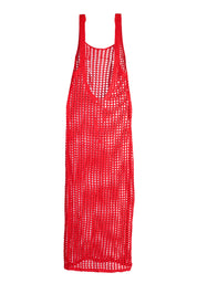 AXTZH Drift Net One-Piece Beach Dress X4614-RED-SNGB1