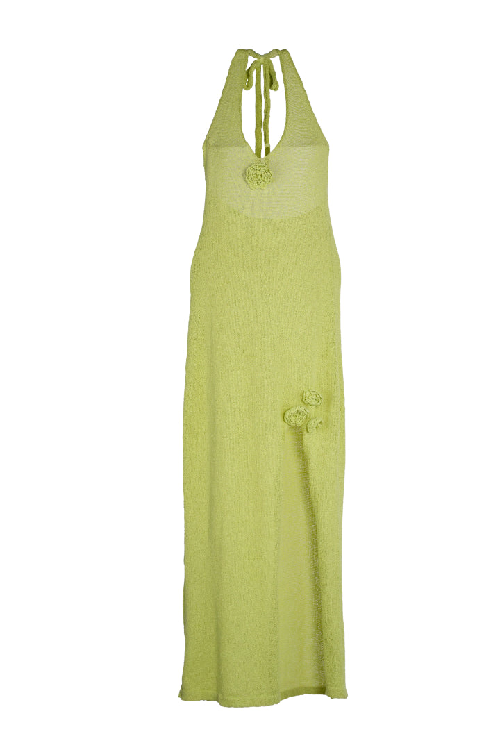 AXTZH Halter Neck Lace Nightwear Dress X0026-MINT-SNGB1