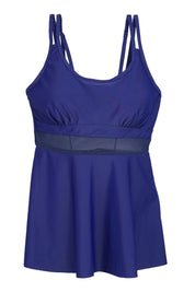 AXTZH Flow Tankini Set with Mesh Detail X2515-NAVY-2PF