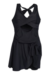 AXTZH Twist Cutout One-Piece Swimsuit X2501-BLACK-1PF