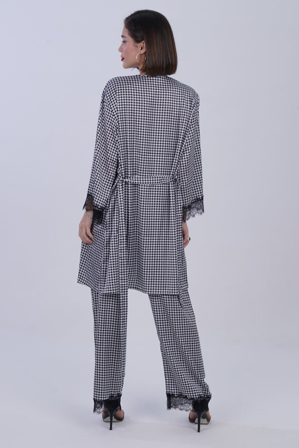 AXTZH nightwear Whispered Harmony Three-Piece X0587-BLKCH-NSL3PS