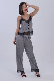 AXTZH nightwear Whispered Harmony Three-Piece X0587-BLKCH-NSL3PS