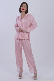 AXTZH Dreamscape Satin Set Nightwear X0139-BLUSH-C2S