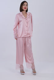 AXTZH Dreamscape Satin Set Nightwear X0139-BLUSH-C2S