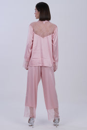 AXTZH Dreamscape Satin Set Nightwear X0139-BLUSH-C2S