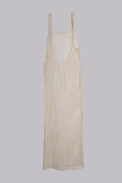 AXTZH Drift Net One-Piece Beach Dress X4614-IVORY-SNGB1