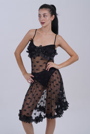AXTZH 1-piece sexy nightwear X0333-BLACK-F1N
