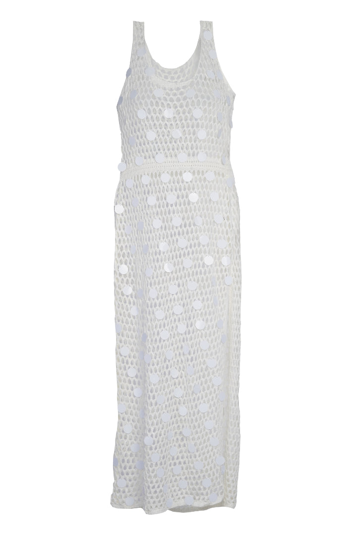 AXTZH Shoreline Net Cover-Up Dress X4506-IVORY-SNGB1