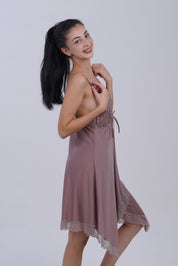 AXTZH Women’s Nightwear with Lace Accents and Soft Flowing Silhouette X3489-FF-F1M