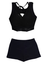 Sblpr AXTZH Tropic Twist Beachwear Set  XSWIM3PS7350IY-BLACK