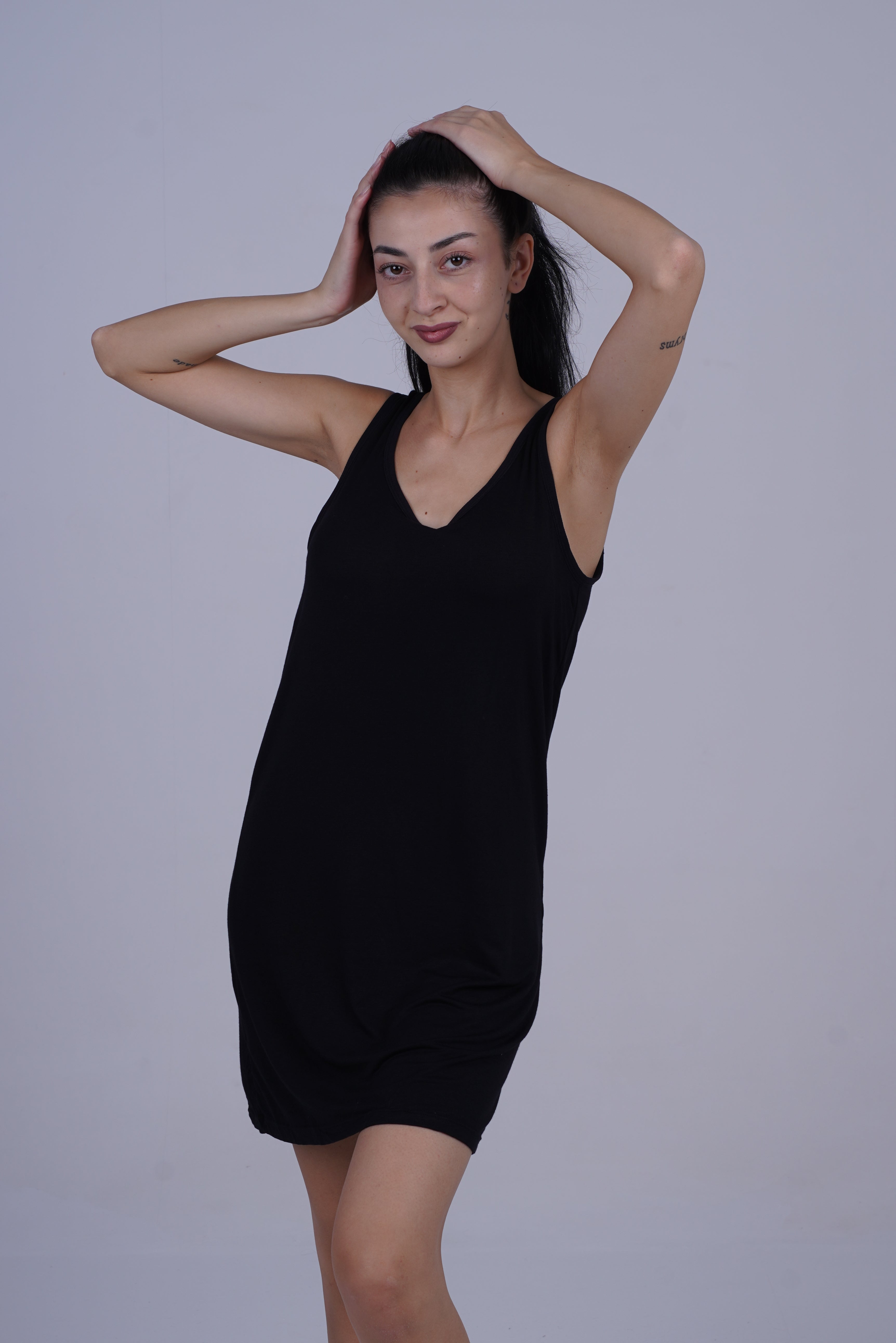 BELLAGIO Women’s Everyday Comfort Slip Dress – Perfect Innerwear for Effortless Elegance and Smooth Layering INNER  BWI0910-BLACK-H7M