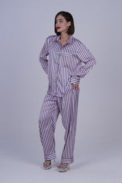 AXTZH Silky Comfort Meets Subtle Seduction: Elegant Two-Piece Nightwear Set X0718-ROSST-C2S
