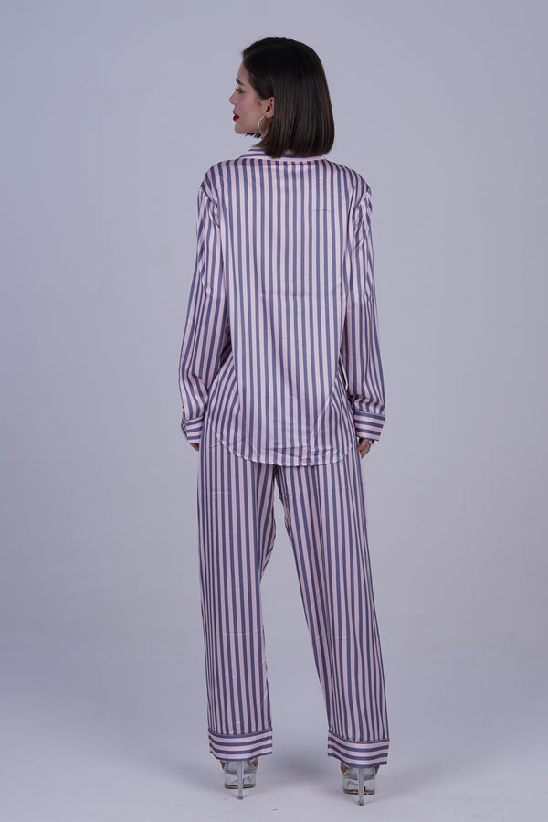 AXTZH Silky Comfort Meets Subtle Seduction: Elegant Two-Piece Nightwear Set X0718-ROSST-C2S