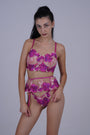 AXTZH Seductive 3-Piece Nightwear Set with Bra, Panty, and Garter Belt for an Alluring Look X0556-FUCHSIA-BS3P
