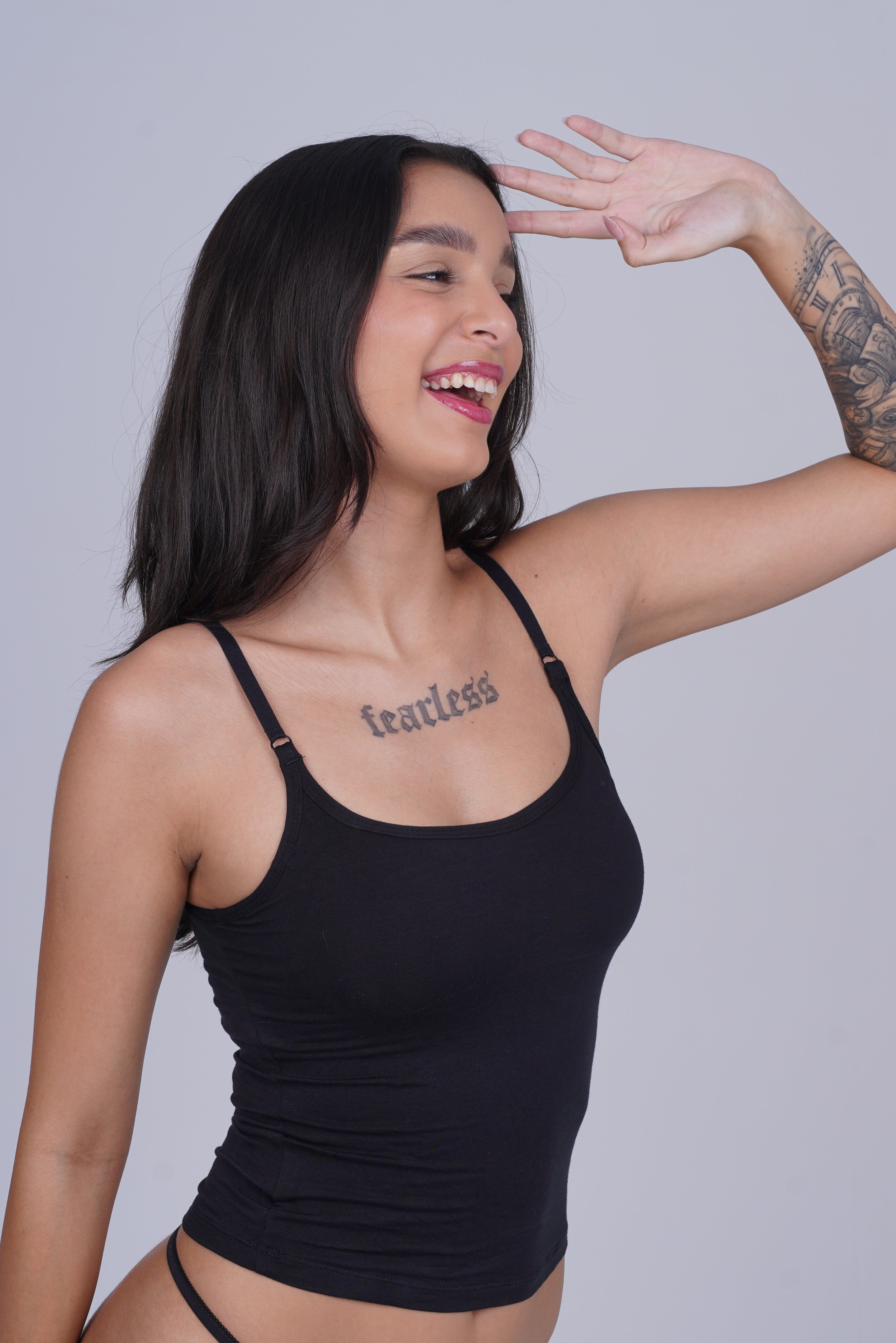 BELLAGIO Women’s Everyday Comfort Slip Dress – Perfect Innerwear for Effortless Elegance and Smooth Layering BWI0911-BLACK-H3M