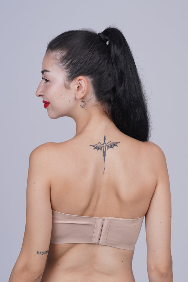 AXTZH One-piece strapless bra designed for a smooth, invisible fit XB0789-SKIN-DP111