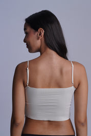 AXTZH  Women’s Sexy Lace Bralette Bra with Sheer Floral Detailing and Delicate Straps X8002-IVORY-CN114