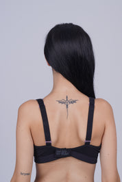 TRIUMPH High Neck Mesh Panel Bra with Supportive Fit and Modern Styling-110I712-K9